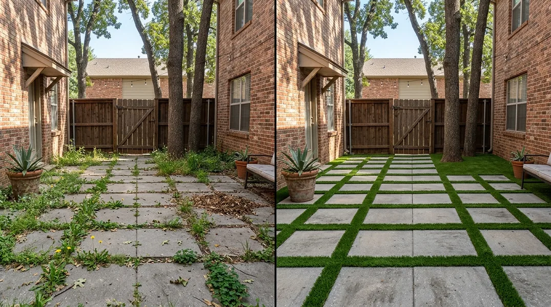 Result artificial grass installation in Oklahoma City - Oklahoma City Turf Installation