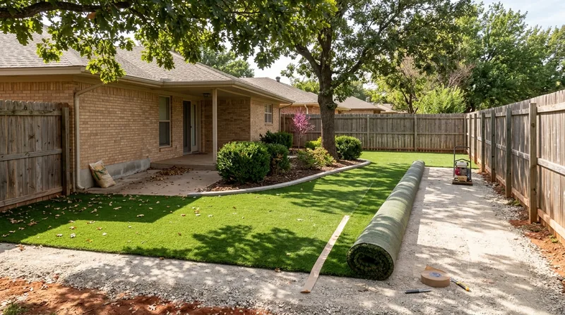 Residential Artificial Grass Installation Oklahoma City
